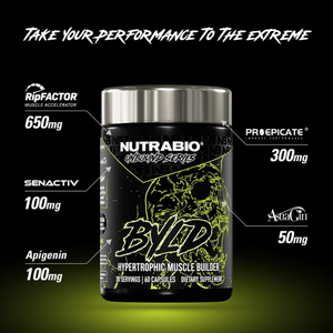 Unbound Byld 30 Servings lifestyle images with various facts about the product listed 