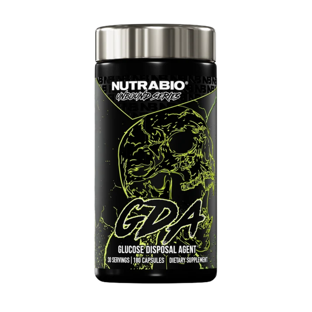 Unbound GDA 30 Servings supplement tub on a white background