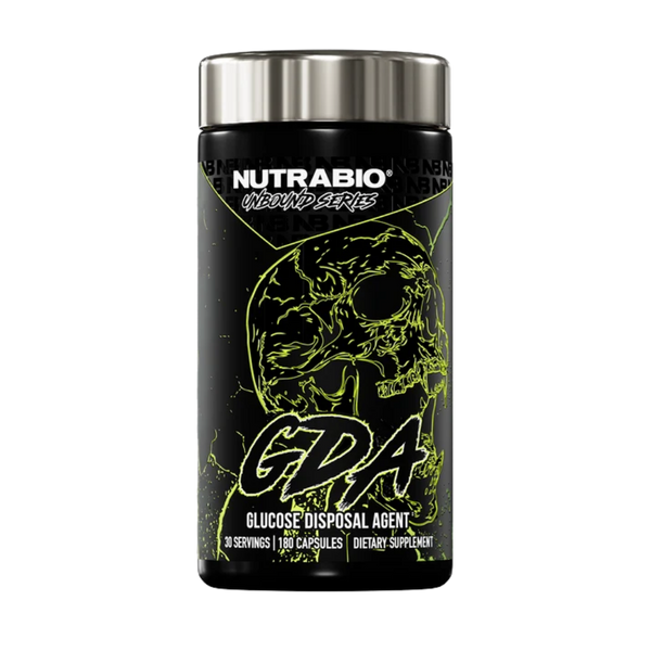 Unbound GDA 30 Servings supplement tub on a white background