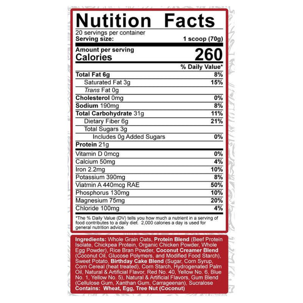  5% Nutrition Real Carbs 40 Servings 