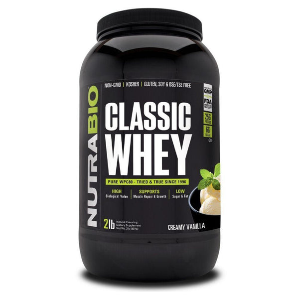  NutraBio Classic Whey Protein 2lb 