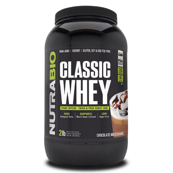  NutraBio Classic Whey Protein 2lb 