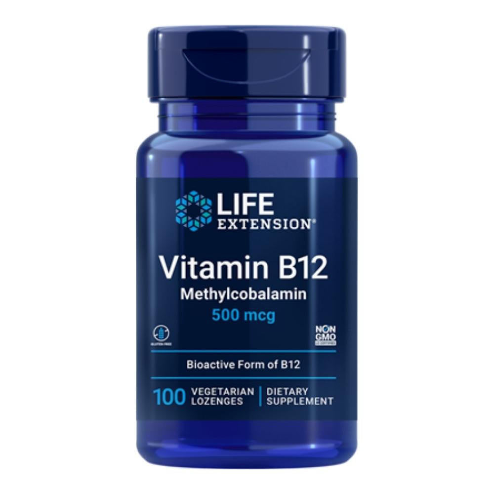  Life Extension Vitamin B12 500mcg 100 Lozenges 