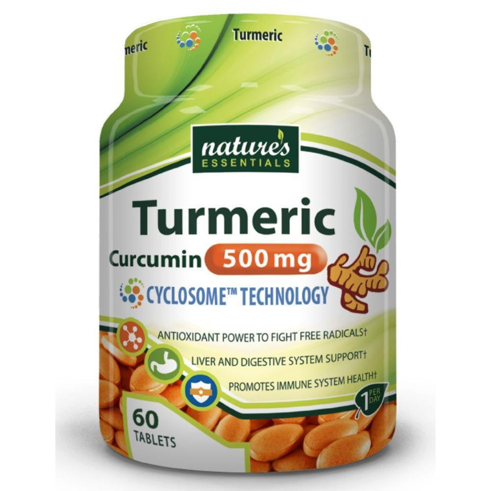  Nature's Essentials Turmeric 500mg 120 Tablets 