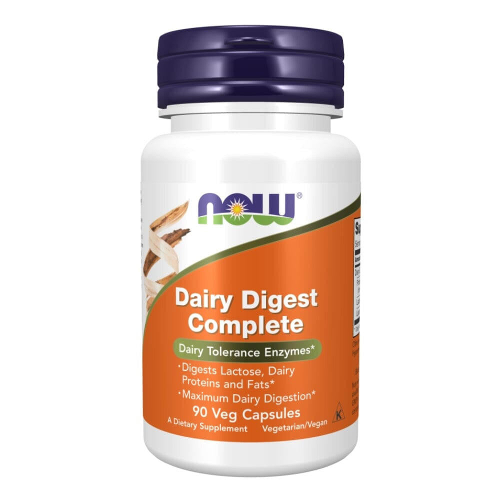  Now Foods Dairy Digest Complete 90 Vegetable Capsules 