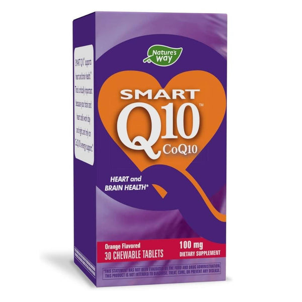  Nature's Way CoQ10 Vitaline Chewable 100mg Orange 30 Tablets 