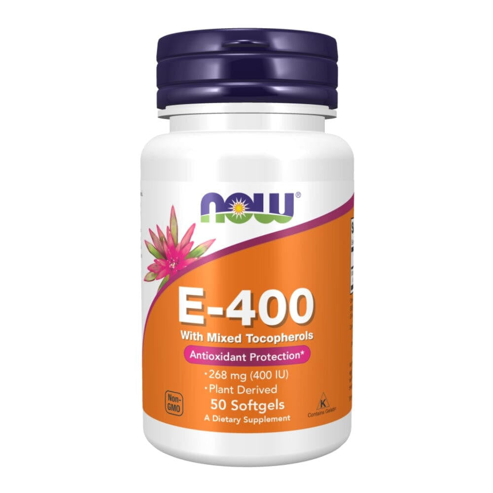  Now Foods E-400 Mixed Tocopherols 50 Soft Gels 