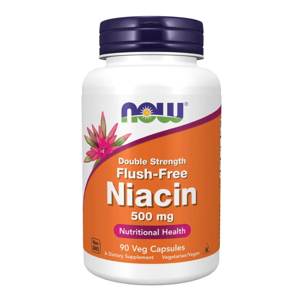  Now Foods Flush Free Niacin 500 Mg 90 Vegetable Capsules 