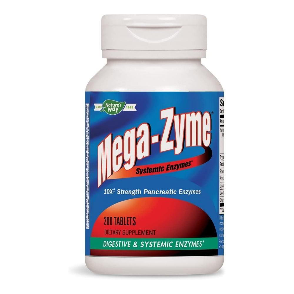  Nature's Way Mega-Zyme 10x Original Formula 200 Tablets 