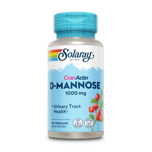  Solaray CranActin D-Mannose 1000mg 60 Vege Capsules 