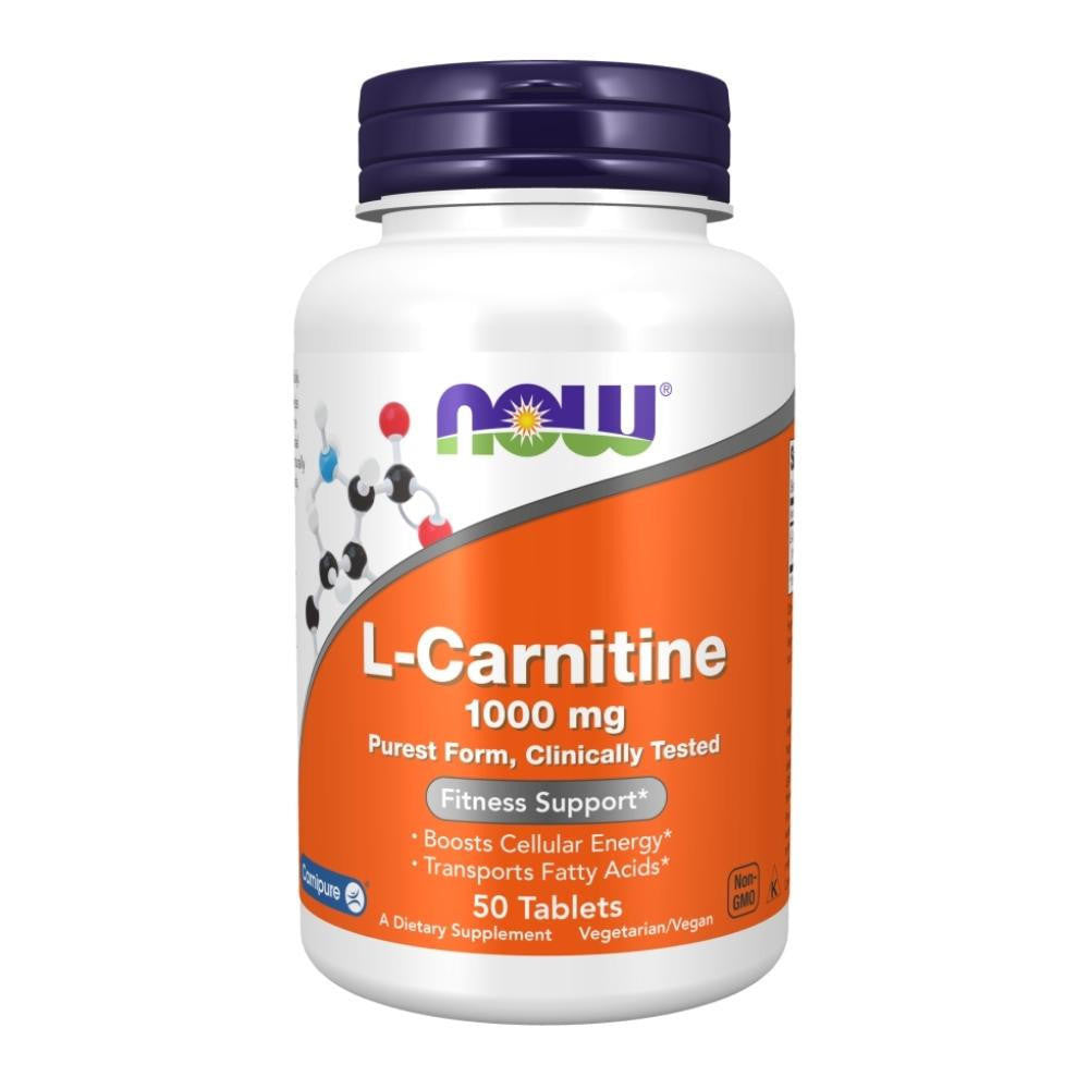  Now Foods L-Carnitine Tartrate 1000mg 50 Tablets 