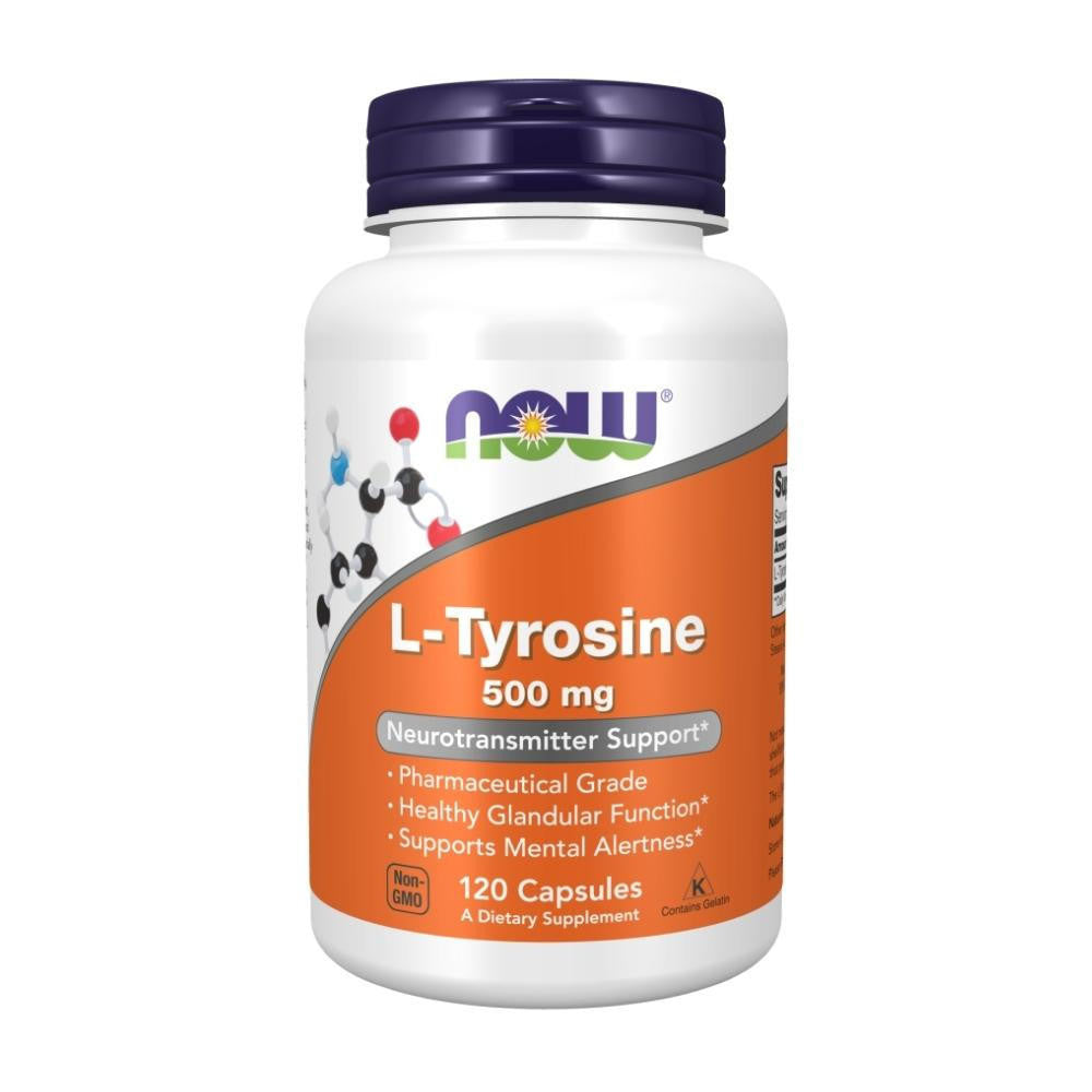  Now Foods L-Tyrosine 500mg 120 Capsules 