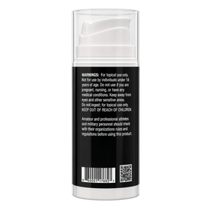 Back label of a skincare product with text and a barcode on a white background