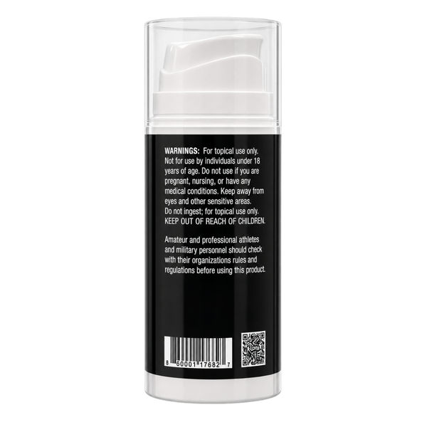 Back label of a skincare product with text and a barcode on a white background