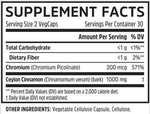  ZHOU Ceylon Cinnamon 60 Capsules 