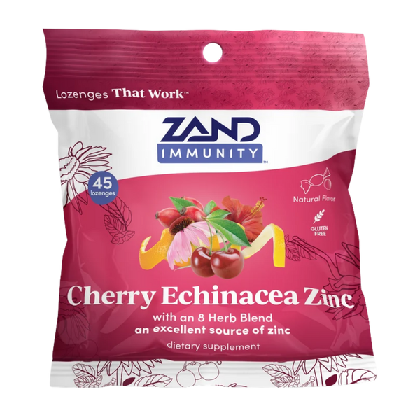 Zand Cherry Echinacea Zinc Lozenges 45 Count