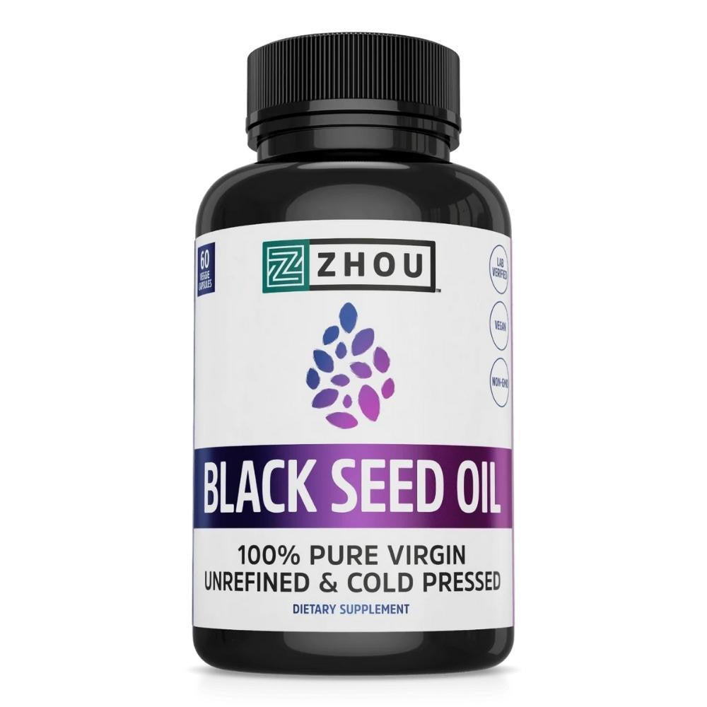 ZHOU Zhou Black Seed Oil 60 Veggie Capsules 