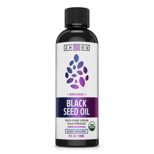 ZHOU ORGANIC BLACK SEED OIL 8fl oz 