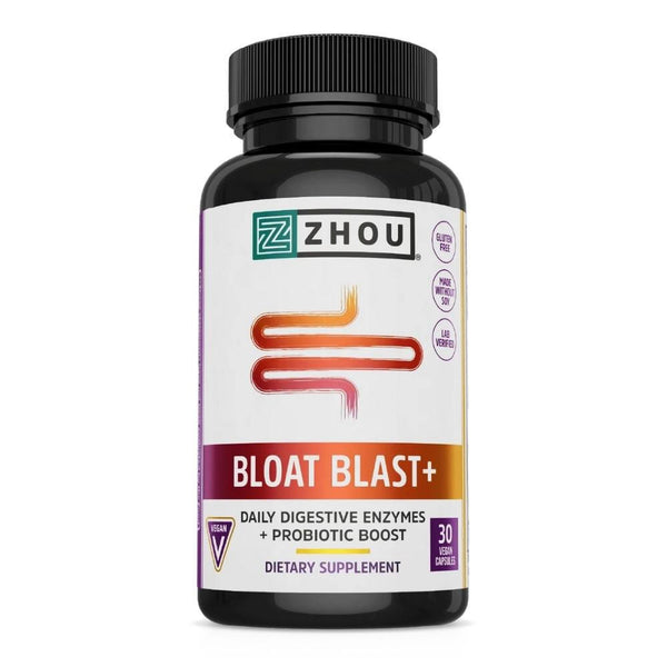  ZHOU BLOAT BLAST+ 30 Vegan Capsules 