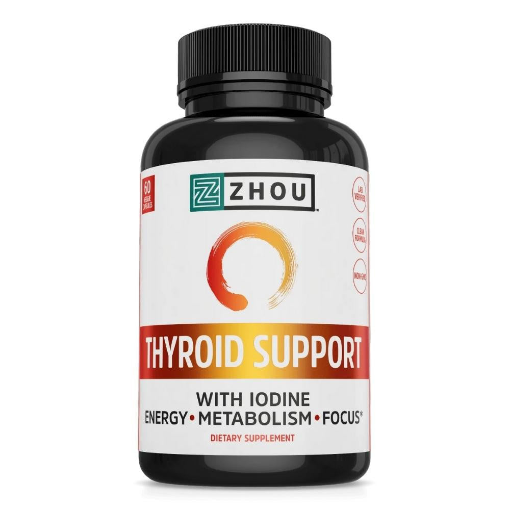ZHOU Zhou Thyroid Support 60 Veggie Capsules 
