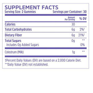 ZHOU Zhou Colostrum Gummies Natural Peach 60 Count 