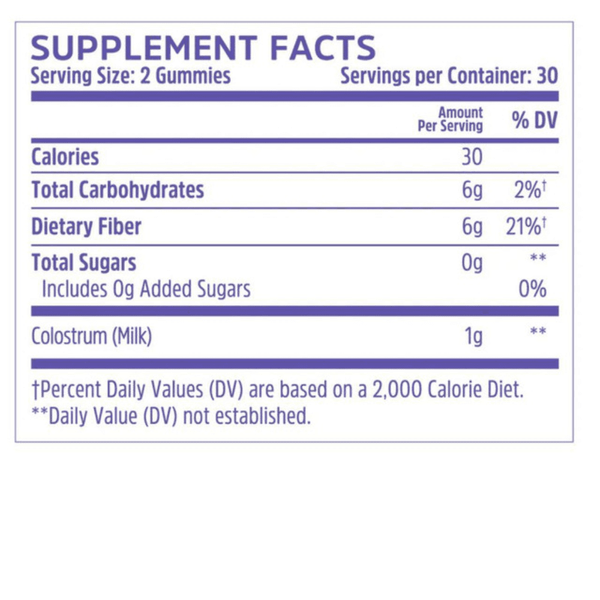 ZHOU Zhou Colostrum Gummies Natural Peach 60 Count 