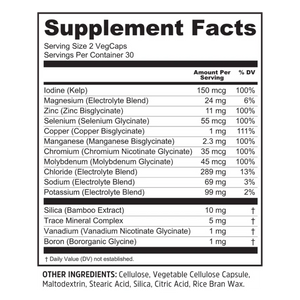 Zhou Essential Mineral Complex 60 Capsules
