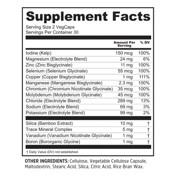 Zhou Essential Mineral Complex 60 Capsules