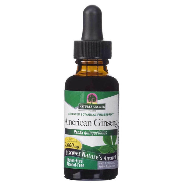  Nature's Answer Alcohol Free Liquid American Ginseng 1 Fluid Ounces 