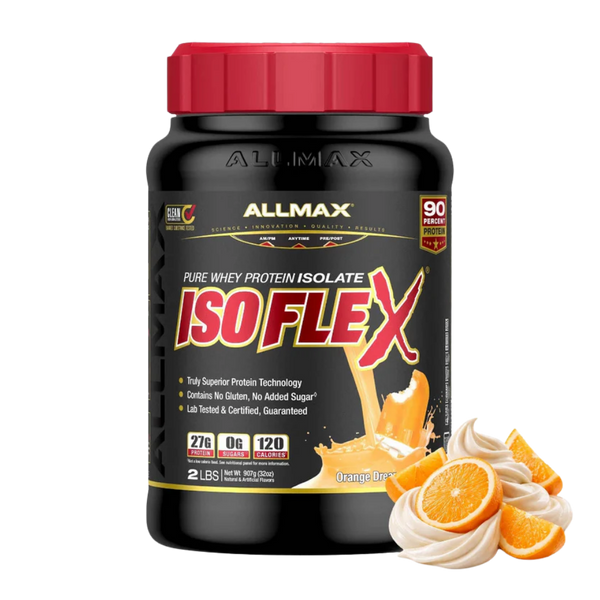 CLEARANCE: Allmax Isoflex Protein Orange Dreamsicle 2lbs EXP 05/2026