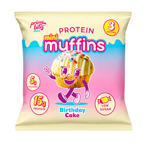 CLEARANCE: Single Prime Bites Mini Muffins Birthday Cake EXP 06/2026