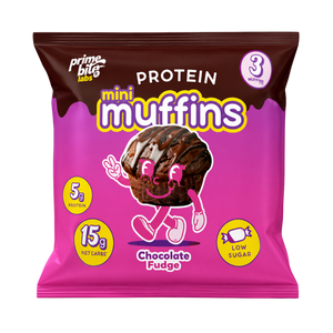 CLEARANCE: Prime Bites Mini Protein Muffins Chocolate Fudge EXP 07/2026