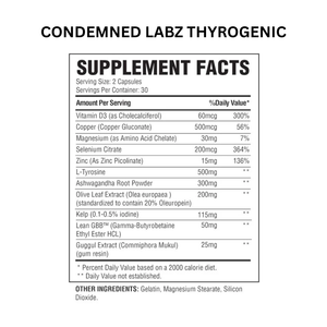 Condemned Labz Triple Weight Loss Stack