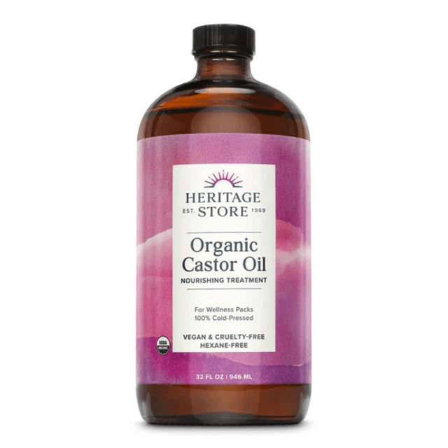  Heritage Store Organic Castor Oil 32oz 