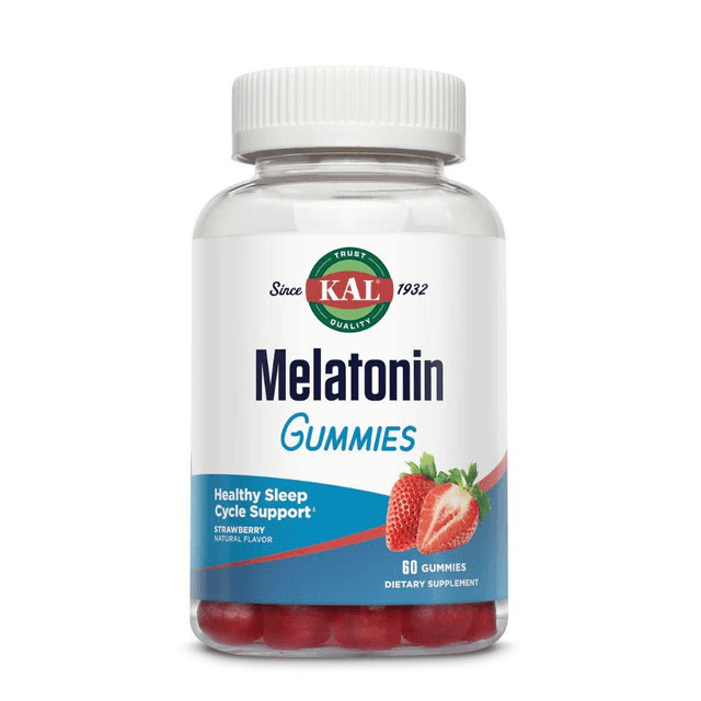 Kal KAL Melatonin 5mg 60 Strawberry Gummies 
