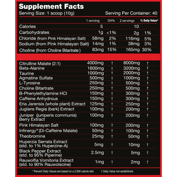  Killer Labz First Degree Pre Workout 20 Servings 