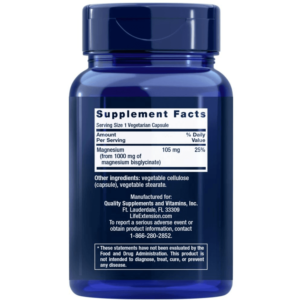  Life Extension Magnsium Glycinate 90 Capsules 