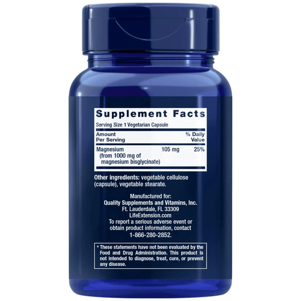  Life Extension Magnsium Glycinate 90 Capsules 