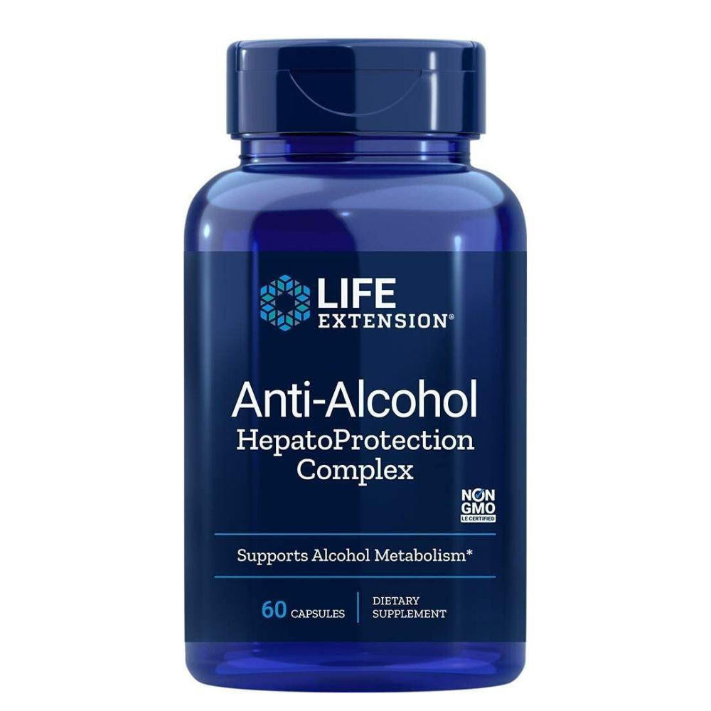  Life Extension Anti-Alcohol With Hepato 60 Capsules 