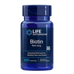 Life Extension Biotin 600 mcg 100 Capsules 