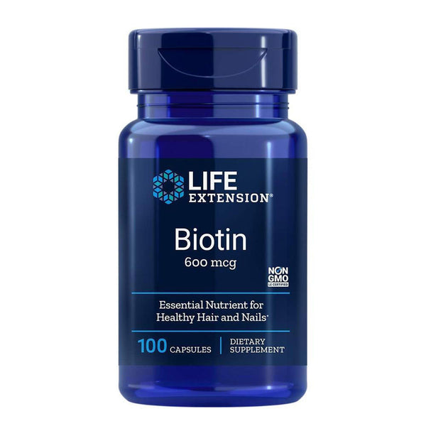  Life Extension Biotin 600 mcg 100 Capsules 
