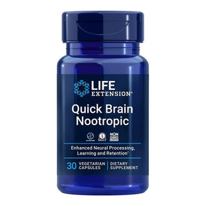  Life Extension Quick Brain Nootropic 30 Vege Capsules 