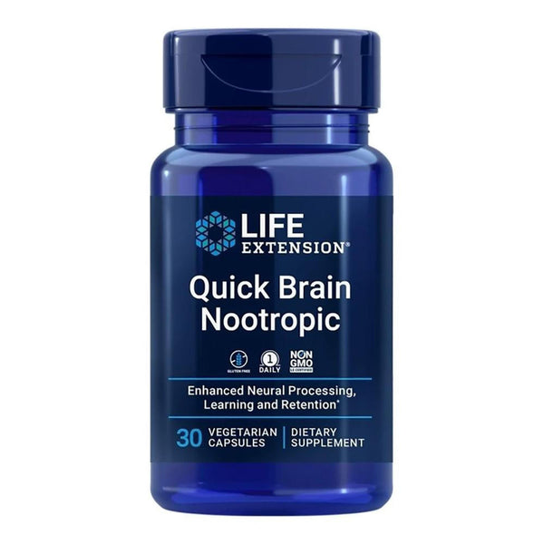  Life Extension Quick Brain Nootropic 30 Vege Capsules 