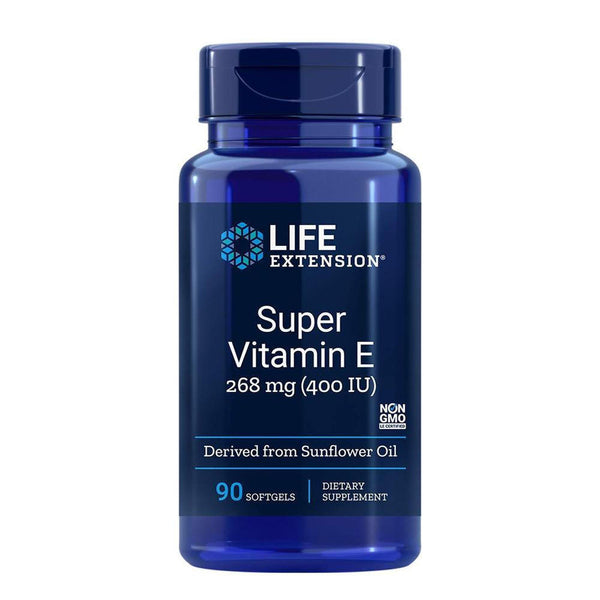 Life Extension Super Vitamin E 400IU 90 Soft Gels 