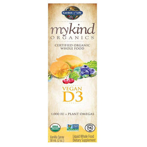 Garden of Life MyKind Organics Vegan D3 Vanilla Spray (Non-GMO) 2 Oz 