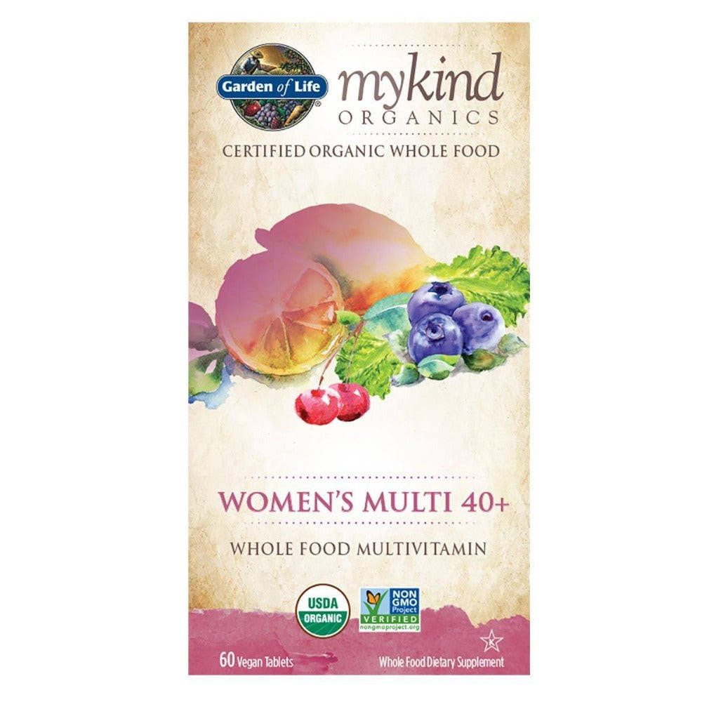  Garden of Life Kind Organics Women's Multi 40+ 60 Tablets 