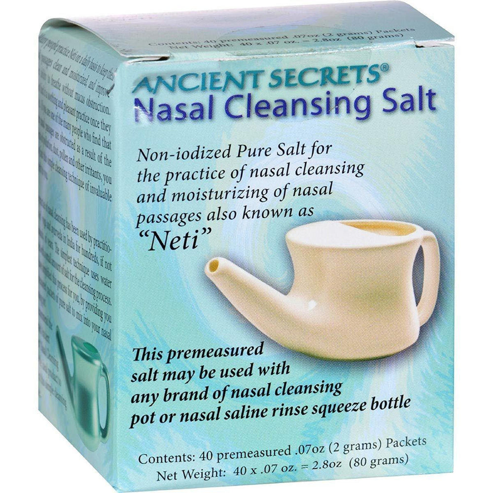  Ancient Secrets Nasal Cleansing Salt 40 Packets 
