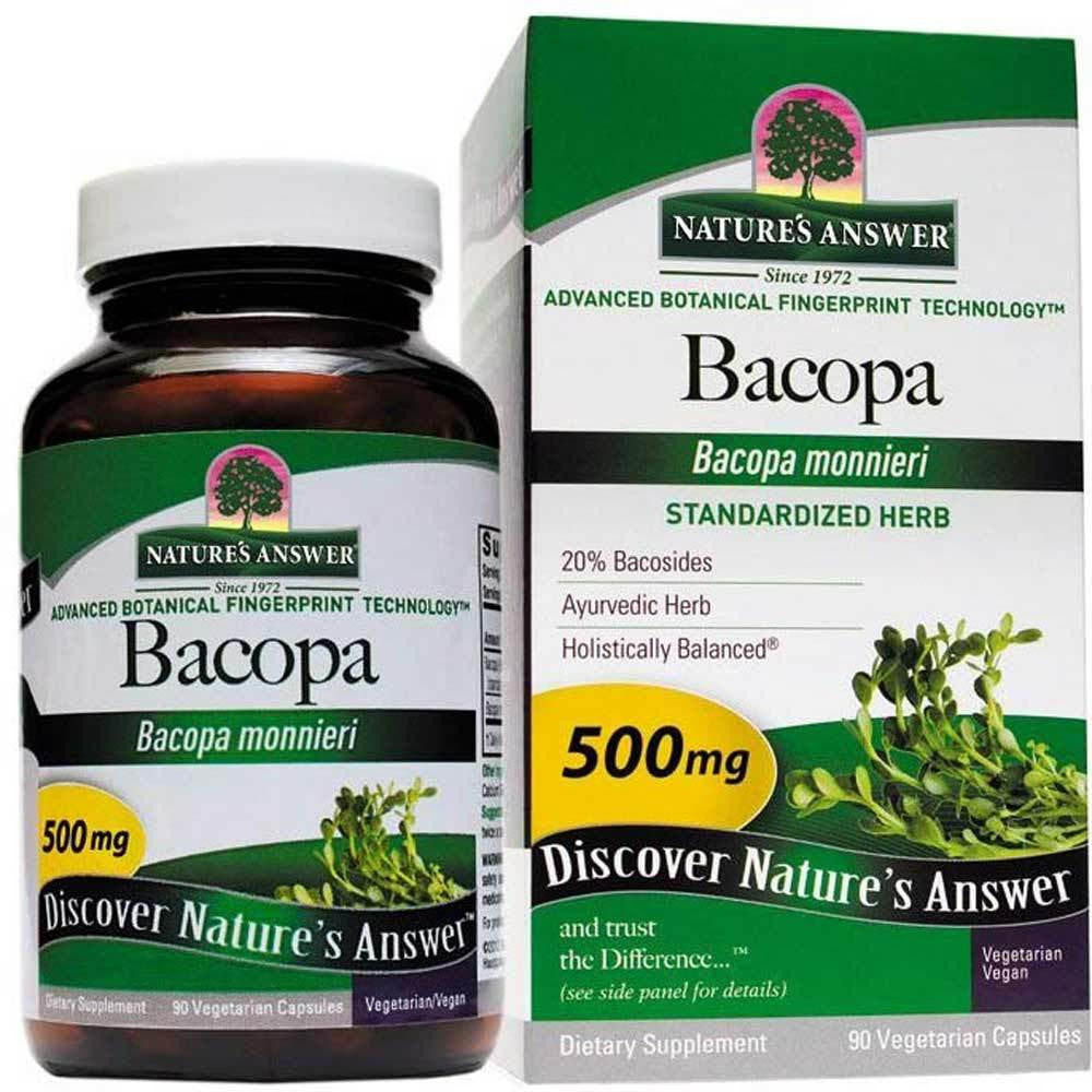  Nature's Answer Bacopa 500mg 90 Capsules 