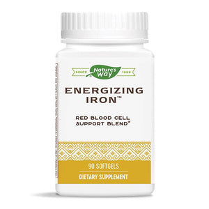  Nature's Way Energizing Iron 90 Soft Gels (Previously Enzymatic Therapy) 