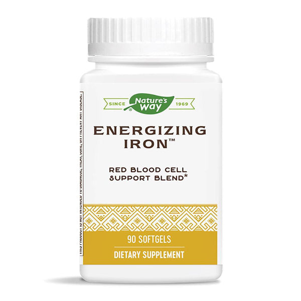  Nature's Way Energizing Iron 90 Soft Gels (Previously Enzymatic Therapy) 